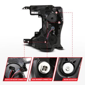 Mitsubishi Lancer Brake Kit - Front + Rear - R1 Concepts - Carbon Coated Drilled & Slotted Rotors + Optimum OEp Pads - `03-`06